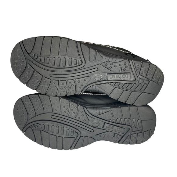 Totes NWOB Rain Faux Fur Boots Women Size 6M Black - Picture 10 of 13